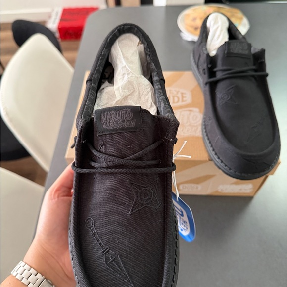 Hey Dude x Naruto Men’s Black Canvas Slip-On Loafers main image 7